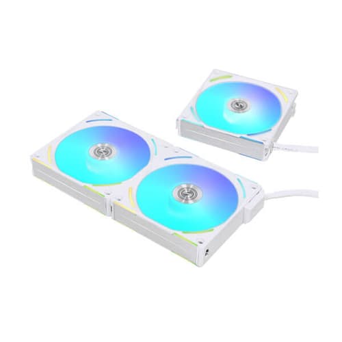 Lian Li UNI Fan AL120 V2 ARGB White 120mm Cabinet Fan with ARGB Controller (Triple Pack)